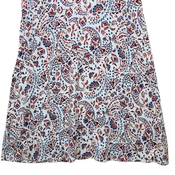 Linen-Blend Printed Swing Dress size medium RETIMANS - Picture 10 of 13